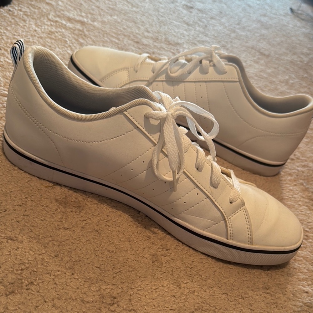 Adidas White and Black Classic Sneakers - Picture 5 of 7